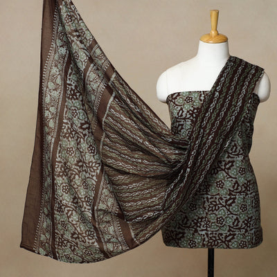 3pc Cotton Kutch Batik Print Dress Material 18
