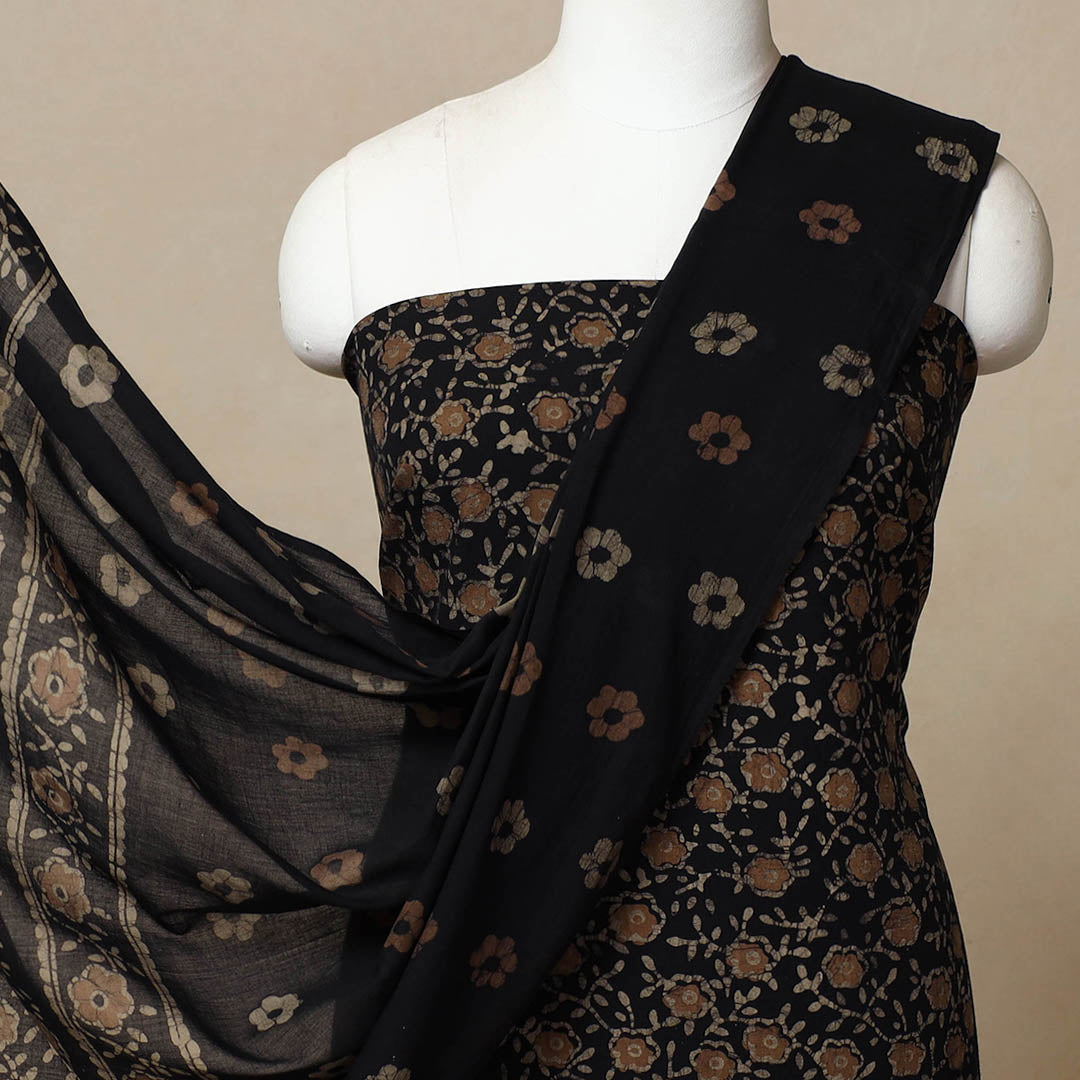 3pc Cotton Kutch Batik Print Dress Material 19