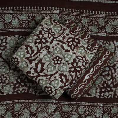 3pc Cotton Kutch Batik Print Dress Material 18