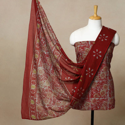 3pc Cotton Kutch Batik Print Dress Material 20