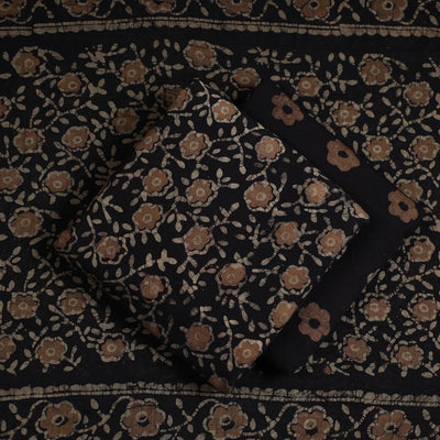 3pc Cotton Kutch Batik Print Dress Material 19