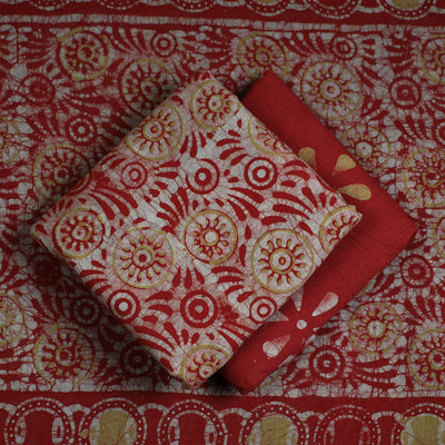 3pc Cotton Kutch Batik Print Dress Material 20
