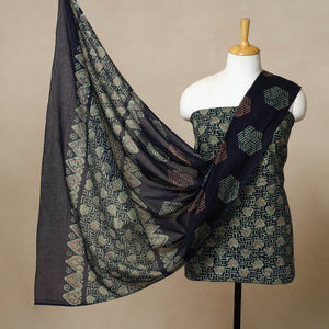 3pc Cotton Kutch Batik Print Dress Material 23