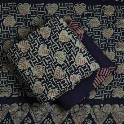 3pc Cotton Kutch Batik Print Dress Material 23