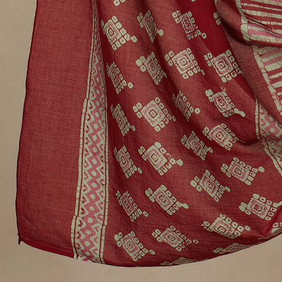 3pc Cotton Kutch Batik Print Dress Material 25
