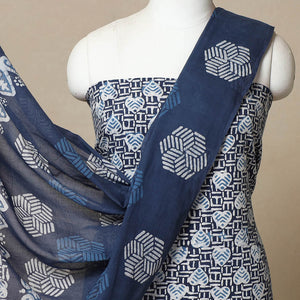 3pc Cotton Kutch Batik Print Dress Material 28