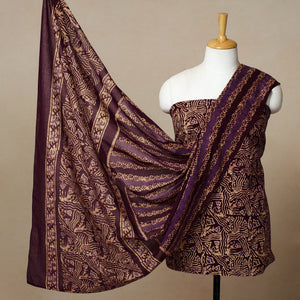 3pc Cotton Kutch Batik Print Dress Material 29