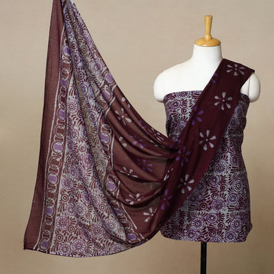 3pc Cotton Kutch Batik Print Dress Material 30