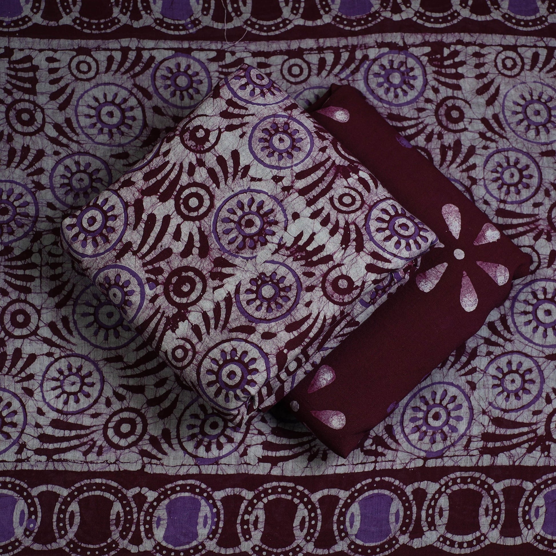 3pc Cotton Kutch Batik Print Dress Material 30