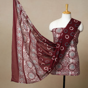 3pc Cotton Kutch Batik Print Dress Material 31