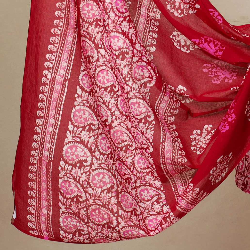 3pc Cotton Kutch Batik Print Dress Material 32