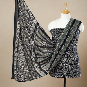 3pc Cotton Kutch Batik Print Dress Material 37