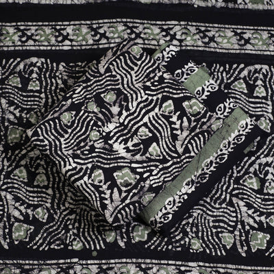 3pc Cotton Kutch Batik Print Dress Material 37