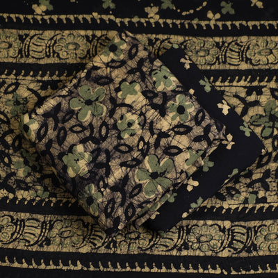 3pc Cotton Kutch Batik Print Dress Material 40