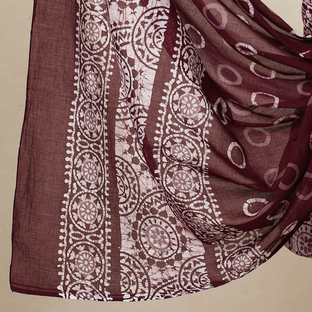3pc Cotton Kutch Batik Print Dress Material 42