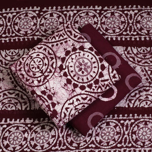 3pc Cotton Kutch Batik Print Dress Material 42