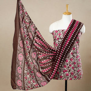 3pc Cotton Kutch Batik Print Dress Material 46