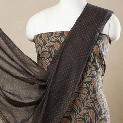 3pc Cotton Kutch Batik Print Dress Material 49