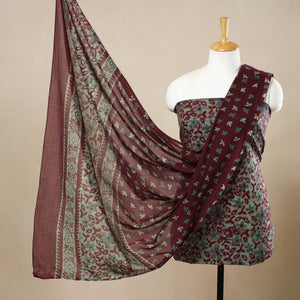 3pc Cotton Kutch Batik Print Dress Material 50