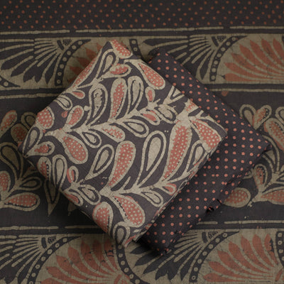 3pc Cotton Kutch Batik Print Dress Material 49