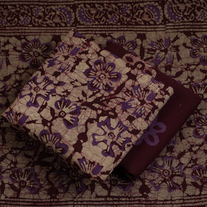 3pc Cotton Kutch Batik Print Dress Material 53