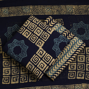 3pc Cotton Kutch Batik Print Dress Material 54