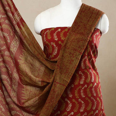 3pc Cotton Kutch Batik Print Dress Material 59