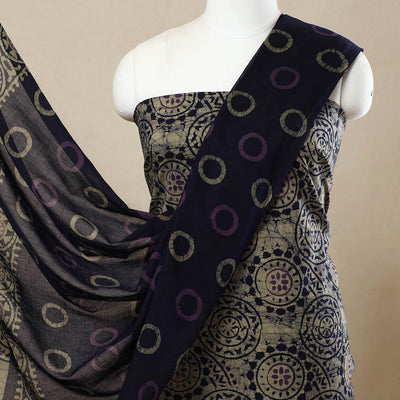 3pc Cotton Kutch Batik Print Dress Material 60
