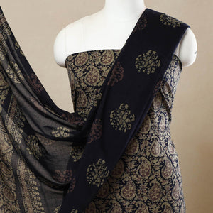 3pc Cotton Kutch Batik Print Dress Material 61