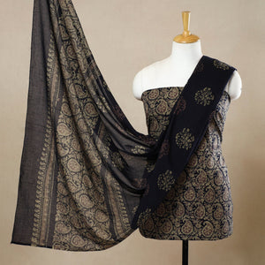 3pc Cotton Kutch Batik Print Dress Material 61