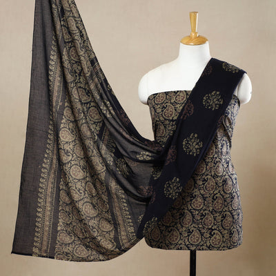 3pc Cotton Kutch Batik Print Dress Material 61