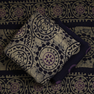 3pc Cotton Kutch Batik Print Dress Material 60