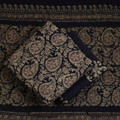 3pc Cotton Kutch Batik Print Dress Material 61