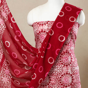 3pc Cotton Kutch Batik Print Dress Material 65