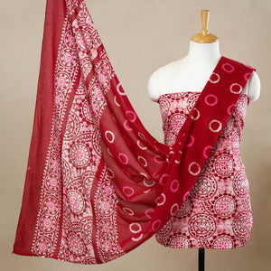 3pc Cotton Kutch Batik Print Dress Material 65