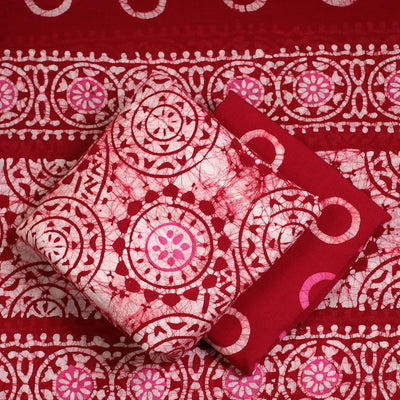 3pc Cotton Kutch Batik Print Dress Material 65