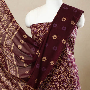 3pc Cotton Kutch Batik Print Dress Material 70