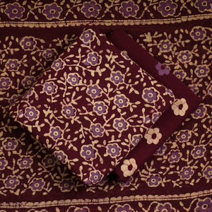 3pc Cotton Kutch Batik Print Dress Material 70