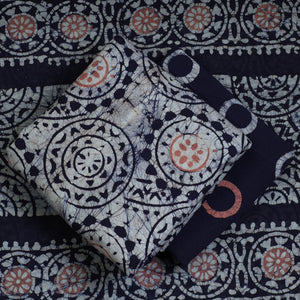 3pc Cotton Kutch Batik Print Dress Material 71