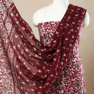 3pc Cotton Kutch Batik Print Dress Material 72