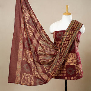 3pc Cotton Kutch Batik Print Dress Material 73
