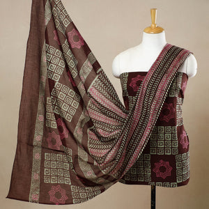 3pc Cotton Kutch Batik Print Dress Material 74