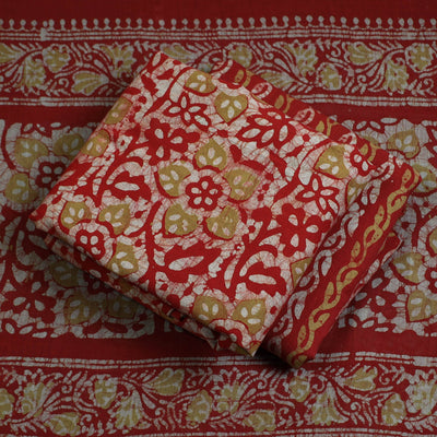 3pc Cotton Kutch Batik Print Dress Material 75