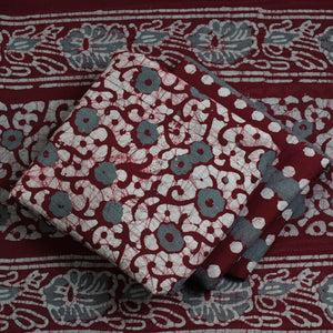 3pc Cotton Kutch Batik Print Dress Material 82