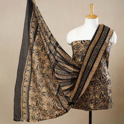 3pc Cotton Kutch Batik Print Dress Material 85