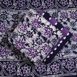 3pc Cotton Kutch Batik Print Dress Material 86
