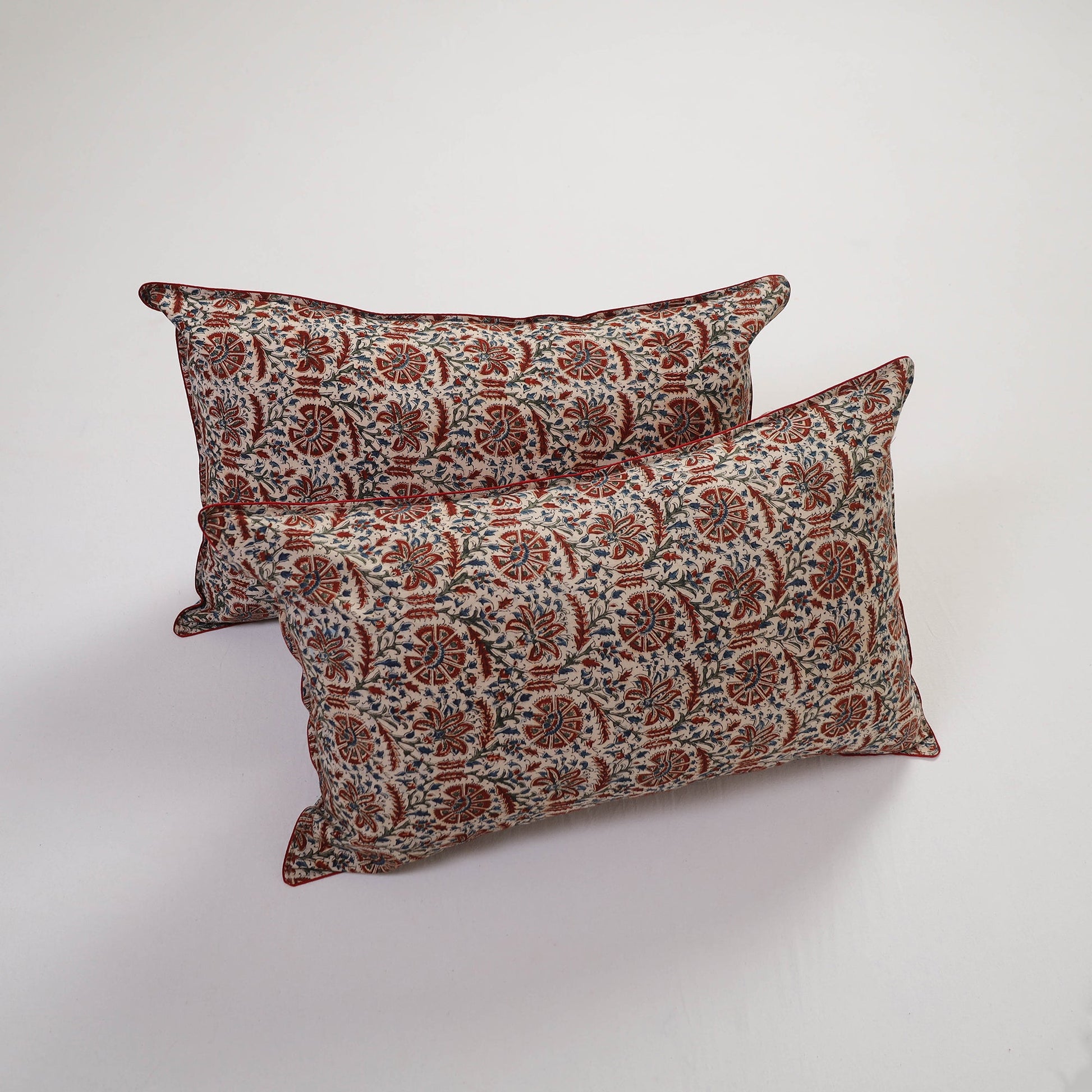 Brown - Handcrafted Cotton Pillow Cover (Set of 2) 02