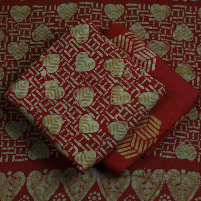 3pc Cotton Kutch Batik Print Dress Material 88