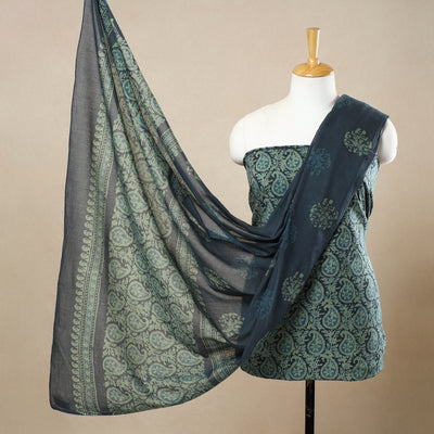 3pc Cotton Kutch Batik Print Dress Material 90