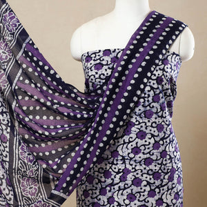 3pc Cotton Kutch Batik Print Dress Material 91